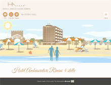 Tablet Screenshot of hotelambasciatori.it